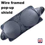 AA Windscreen Sun Shield and Frost Protection, Dual purpose shade, use for both winter and summer