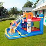Outsunny 5 in 1 Kids Bouncy Castle Water Slide with Air Blower - £244.99 With Voucher, Sold & Dispatched By MHSTAR @ Amazon