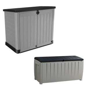 Keter Ace Outdoor Garden Storage Boxes - 340L + 1200L Models for £188 Delivered Using 10% Newsletter Code on 1st Orders @ Homebase