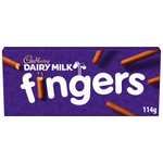 Cadbury Dairy Milk Chocolate Fingers Biscuits 114g