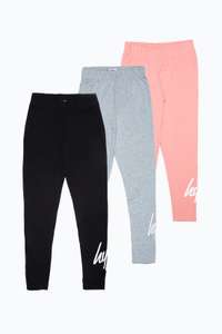 Hype Three Pack Multi Kids Leggings £11.99 +£2.49 delivery @ Hype