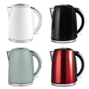 Stainless Steel 3000W Fast Boil 1.7L Kettle (Black / White / Sage Green / Red) - Free Click & Collect