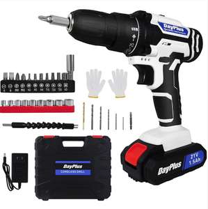 21V Cordless Drill Combi Power Drill Electric Screwdriver Set 25+1 Torque Torque 45N.m sold by LMstarz