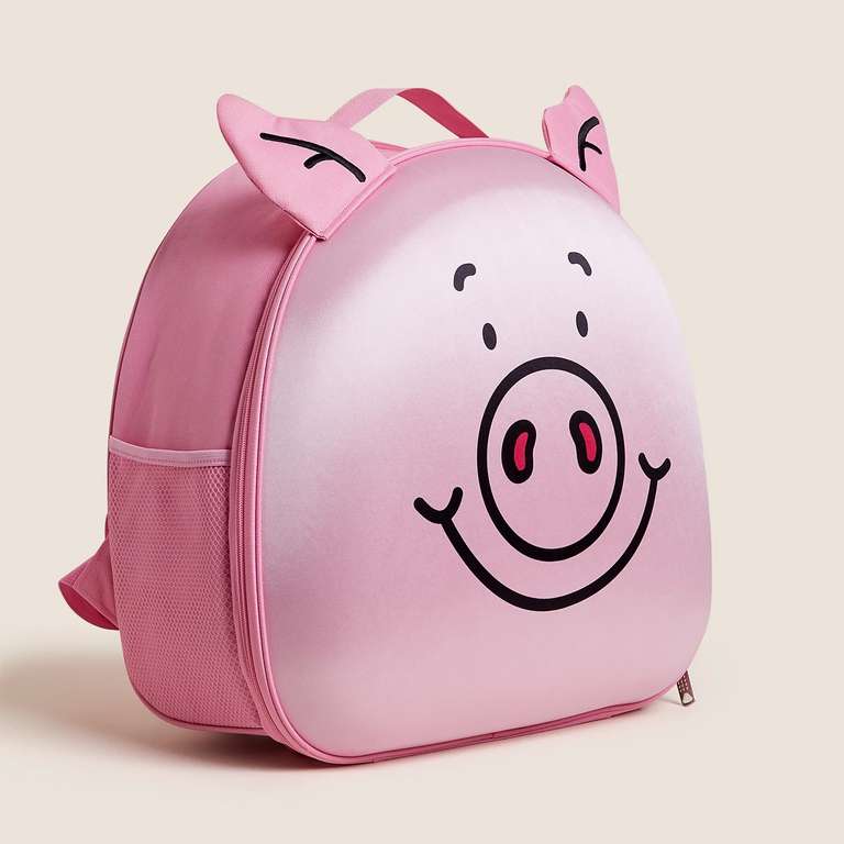 Percy Pig 2 Wheel Soft Cabin Suitcase - Free Click & Collect