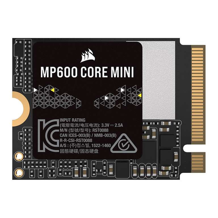 Corsair MP600 CORE MINI 1TB M.2 NVMe PCIe x4 PCIe 4 SSD( M.2 2230 / Steam Deck / Asus Rog Ally and upto to 5000MB/s read + write speeds )