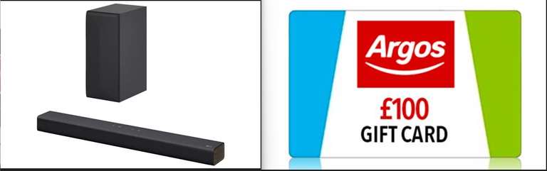 LG S40Q 2.1Ch Bluetooth Sound Bar With Wireless Sub free C&C (Special Offer £100 E-Gift Card purchase between 1/01-14/01)
