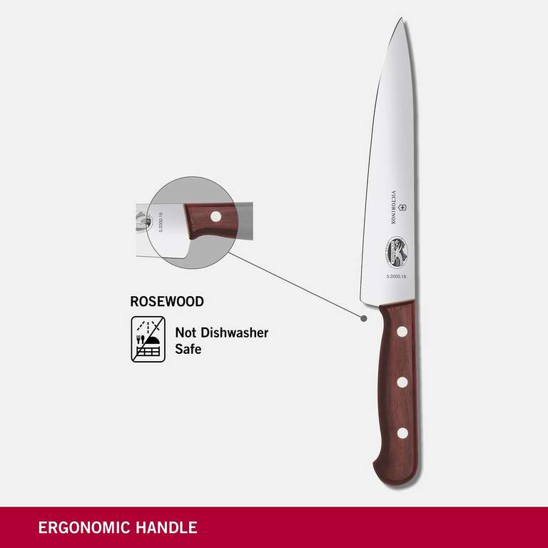 Victorinox 12145 Rosewood Chefs Knife 19cm, Wood, Brown £36.11 on Amazon