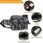 Huntvp Tactical Waist Pack Bag with Water Bottle Pouch £12.34 Dispatches from Amazon Sold by outdoors-uk