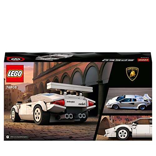LEGO 76908 Speed Champions Lamborghini Countach, Race Car Building Set - £14 @ Amazon