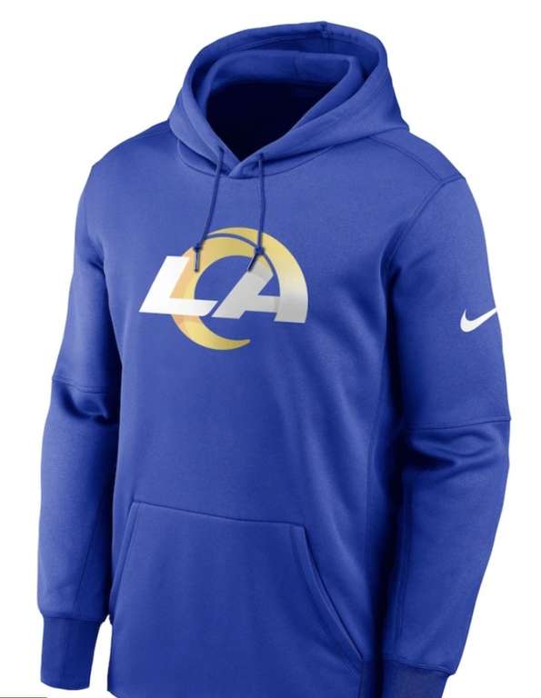 Los Angeles Rams Nike Prime Logo Therma Pullover Hoodie - £15.01 + Free delivery with code @ Fanatics