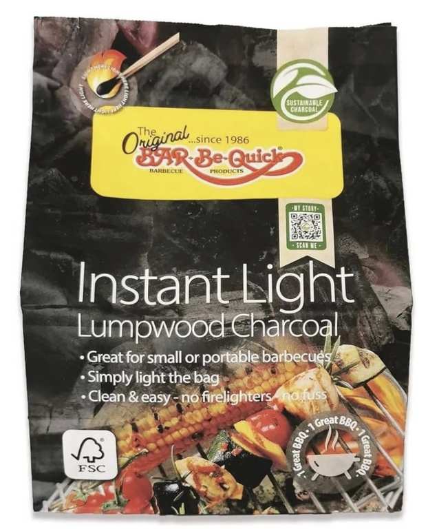 Barbequick Instant Light Charcoal 3 pack - Instore (Sheldon)
