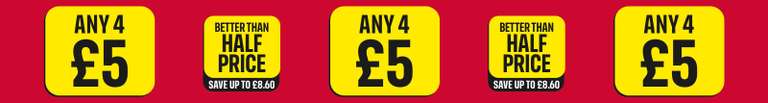 4 for £5 Easy Teas - Any 4 frozen products from selection @ Iceland