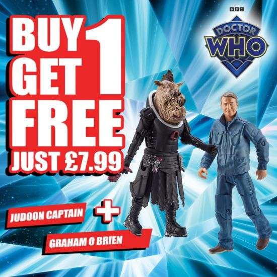Doctor Who Judoon Captain Figure & Doctor Who Graham O Brien Action Figure (UK Mainland)
