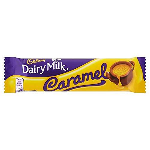 Cadbury Dairy Milk Caramel Chocolate Bar, 45g - 61p @ Amazon