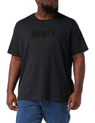 Levi's Men's Relaxed Fit T-Shirt Black/Black Logo