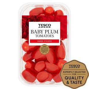 Tesco Baby Plum Tomatoes 325g 69p (Clubcard Price) @ Tesco