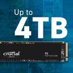 Crucial P3 2TB M.2 PCIe Gen3 NVMe Internal SSD (and 1TB for £34.95)