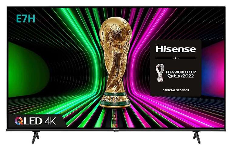 Hisense 55E7HQTUK 55" Smart 4K Ultra HD HDR QLED TV DTS - Refurbished Excellent with Code sold by electrical-deals (UK Mainland)