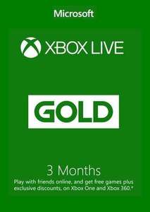 [Xbox] 3 Month Xbox Live Gold Membership (Worldwide)