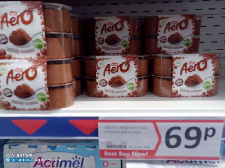 Aero chocolate mousse (4 pack) in-store @ Cleethorpes