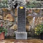 Teamson Home Garden Water Feature with LED Lights and Pump ‎33 x 20 x 98 cm