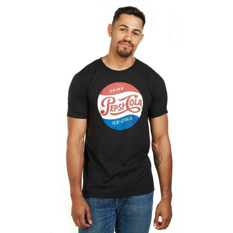 Mens Pepsi Branded T-Shirts - Genuine Merchandise £8.99 each with code or 2 for £16.18 - Megatshirtstore