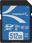 Sabrent Rocket V60 UHS-II SD Card for high end cameras ( 270MB/s read & 170MB/s write ) 128GB £29.04 / 512GB £82.99 @ Store4Memory/FBA