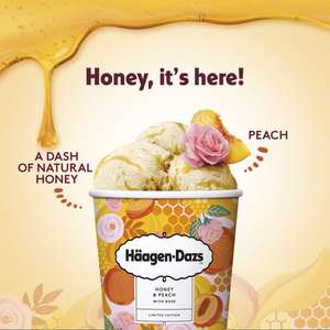 Haagen-Dazs Honey & Peach Rose Ice Cream 460ml - £1 instore @ Poundland (Birmingham)