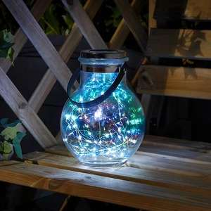 Solar-powered Outdoor LED Lantern £7 + Free Click & Collect @ B&Q