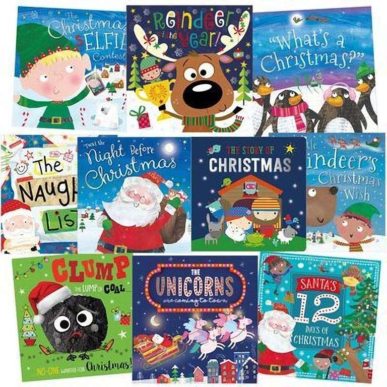 Santa's Favourites: 10 Kids Picture Books Bundle £10 + Free click & collect (lots more in the 10 for £10 offer) @ The Works