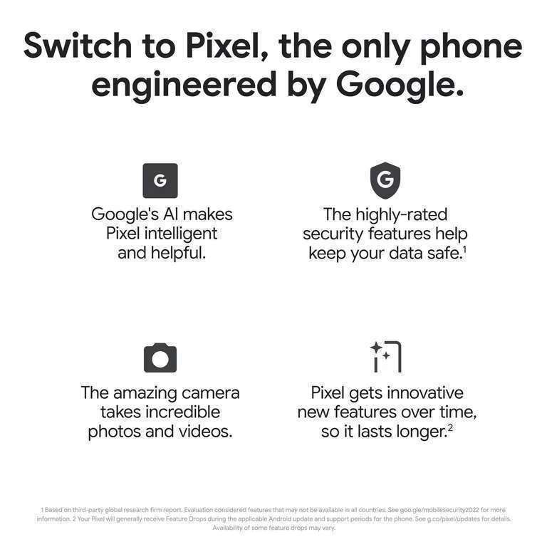 Google Pixel 7a 5G 128GB Smartphone + 10GB (20GB with Volt) O2 Data, Unlimited Mins & Texts - £18pm + £9 Upfront ( +£21 Topcashback) via MPD