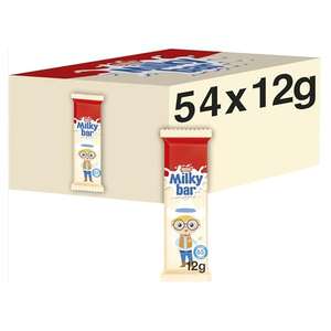 Milkybar White Chocolate Kid Bars, 54 x 12 g - £7.61 - £8.22 w/ Subscribe & Save & Voucher
