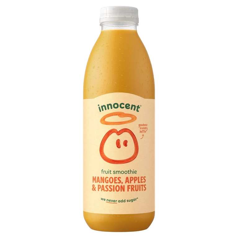 Innocent Mangoes Passion Fruits & Apples Smoothie 750ml (various flavours)