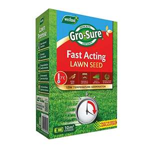 Gro-Sure Fast Acting Lawn Seed, 10 m2, 300g £3.45 @ Amazon