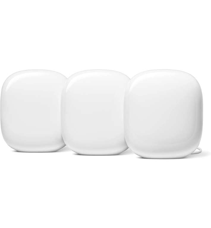 Google Nest Wifi Pro 6E, 3-pack £339.99 or 1-pack £164.99, with free delivery @ Google Store