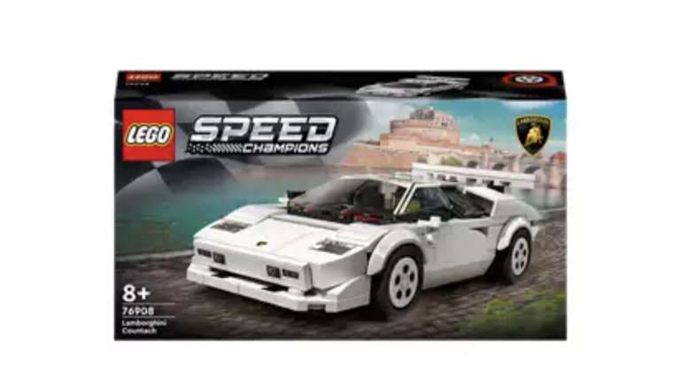LEGO Speed Champions Lamborghini Countach Set 76908 (Age 8+ Years) - £14 @ Asda
