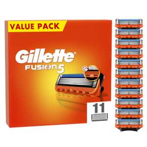 Gillette Fusion5 Razor Blades Men, Pack of 11 - £15.73 max S&S