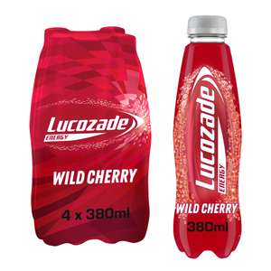 Lucozade Energy Cherry / All Flavours 4x380ml (Nectar Price)