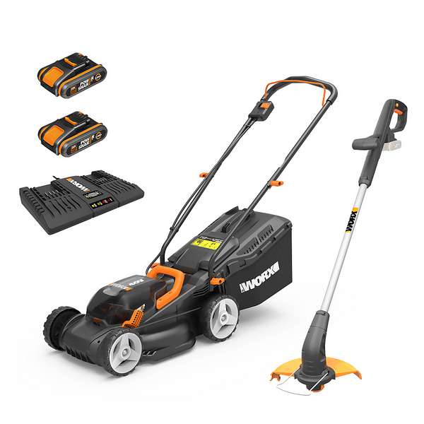 WORX 40V WG927E Cordless Lawn Mower & Trimmer Twin pack - 34cm £179.99 @ Homebase, possibly £161.19 with 10% sign up code
