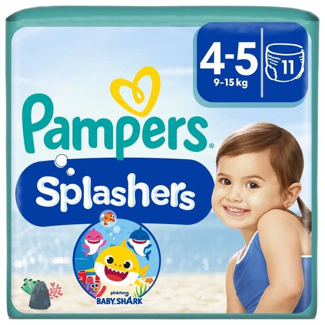 Pampers Splashers swim nappies 3-4, 4-5, 5-6 (6kg - 14kg+)