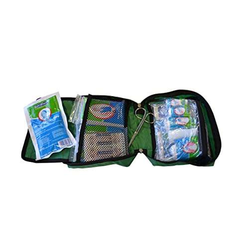 90 Piece Premium First Aid Kit Includes Eyewash, 2 x Cold (Ice) Packs and Emergency Blanket For Car - £9.75 @ Amazon