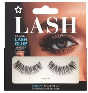 Superdrug Lash False Eyelashes (Includes Lash Glue), Various Styles (BBE 09/23) - Oban Store