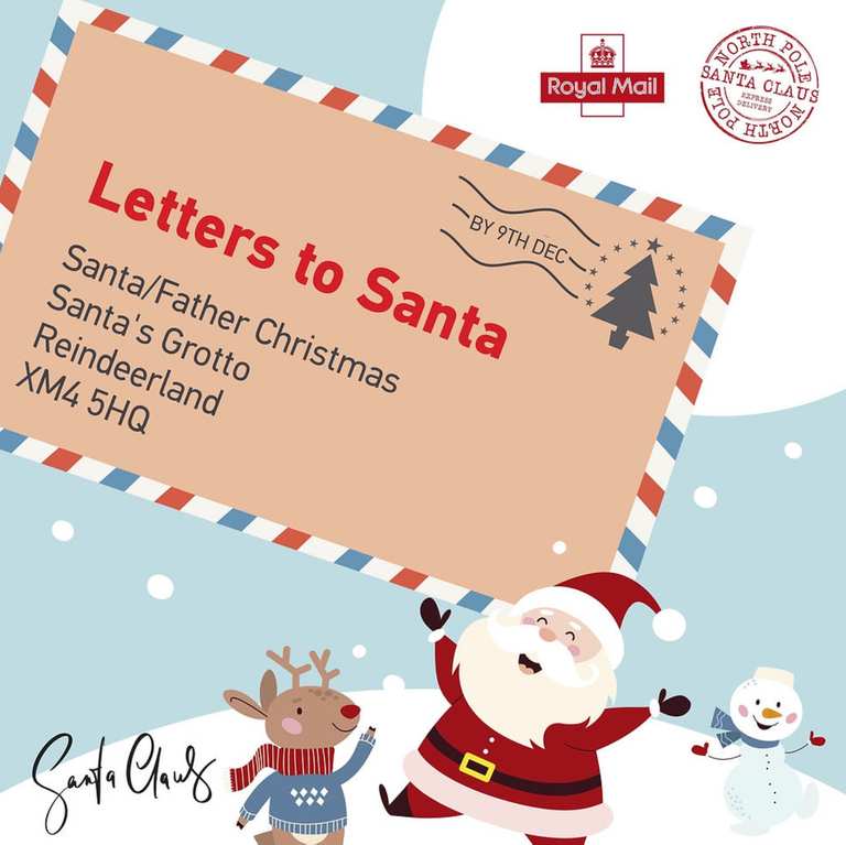 Send a letter to Santa & receive a reply
