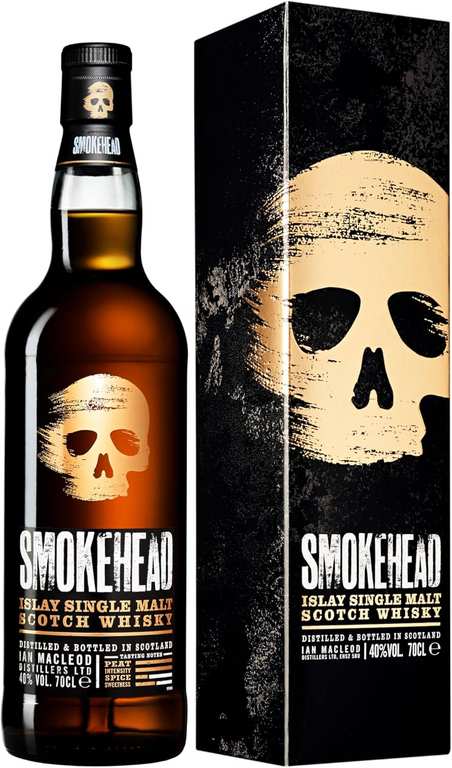 Smokehead Islay Peated Single Malt Scotch Whisky, 70cl - 40%