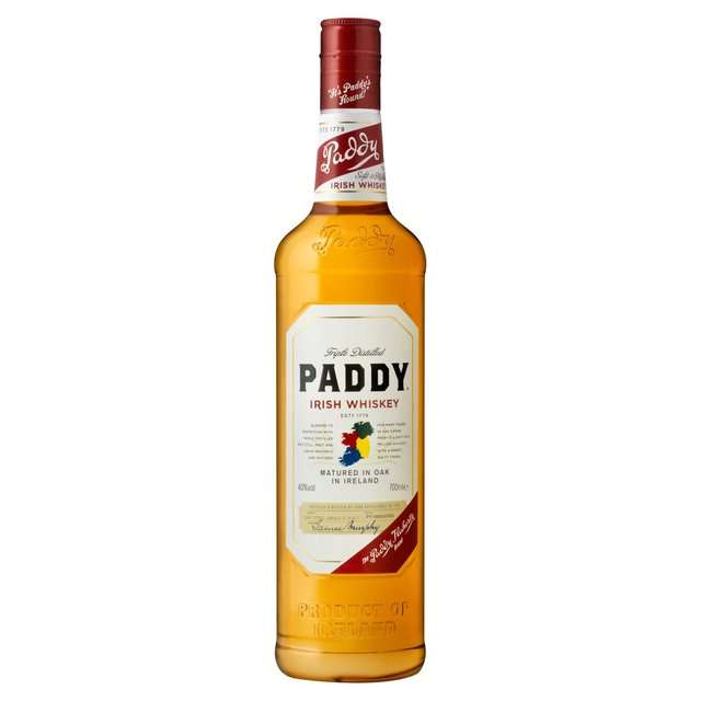Paddy Irish whiskey 70cl £15 @ Morrisons