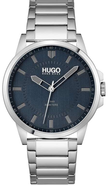 HUGO BOSS Analogue Quartz Watch for Men with Silver Stainless Steel Bracelet £67.20 @ Amazon