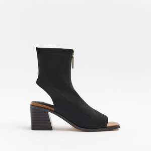 River Island Womens Boot Black Open Toe boot shoe £10 delivered @ Riverislandoutlet eBay