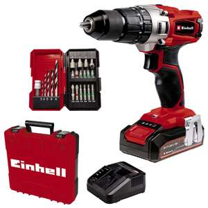 Einhell Power X-Change 18V, 44Nm Cordless Combi Drill | Drill , Impact Drill & Screwdriver | 2.5Ah Battery, Charger & Storage Case