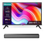 Hisense 40" Smart TV A4K and HS214 with Built-in subwoofer, Dolby Audio