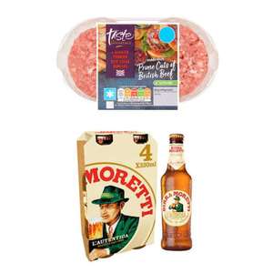 2 TTD or Beyond burgers + 4pack Birra Moretti, Diet Coke or Coke Zero for £4 @ Sainsbury's local Newbury